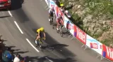 Závěrečné stoupání 20. etapy Tour de France na Semnoz