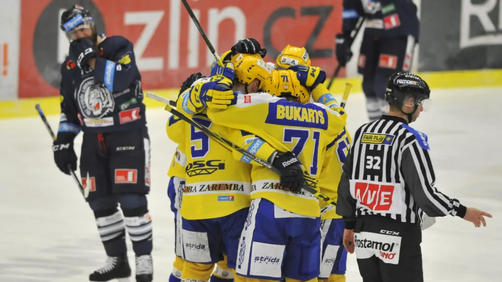 Radost hokejistů Zlína