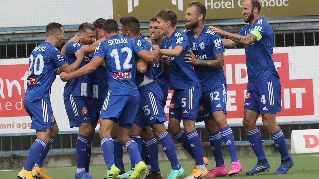 Radost fotbalistů Olomouce