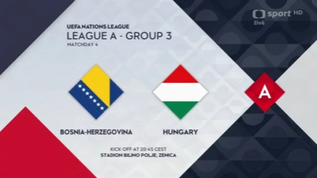 Sestřih utkání Bosna a Hercegovina – Maďarsko