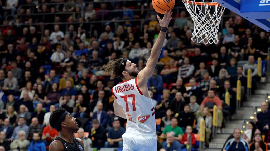 Vojtěch Hruban v zápasu proti Nižnému Novgorodu