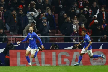 Mayoral se raduje z gólu