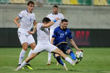 Ermal Krasniqi v utkání s Kyprem