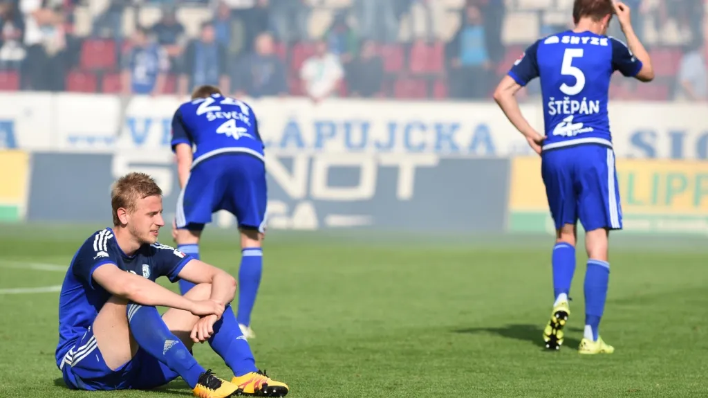 Zklamaní fotbalisté Olomouce