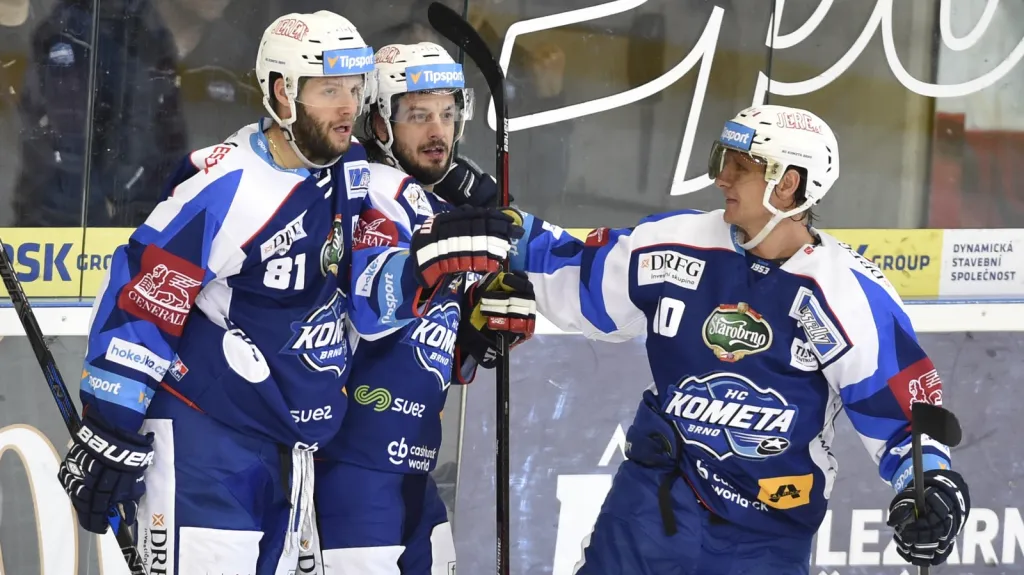 Radost hokejistů Brna