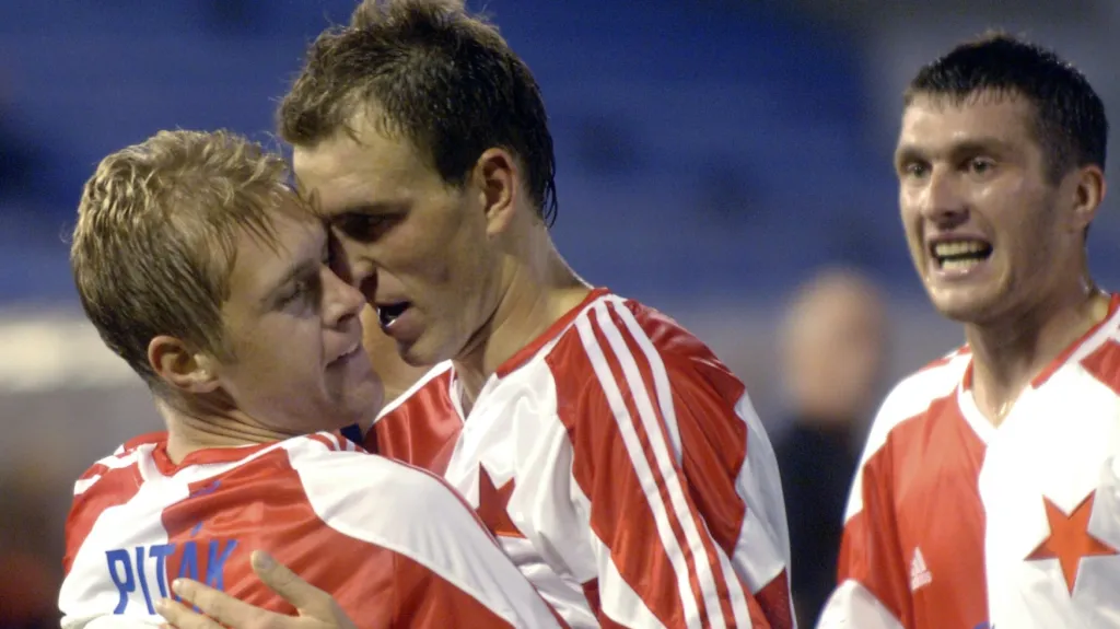 Karel Piták v dresu Slavie