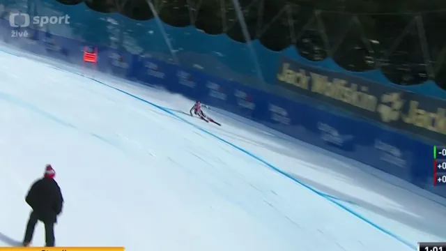 Jízda Ester Ledecké ve druhém sjezdu v Beaver Creeku