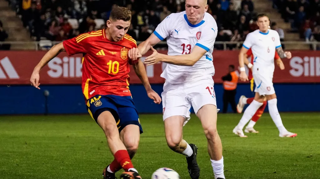 Karel Spáčil v utkání se Španělskem