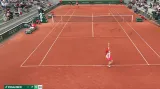 Závěrečný gem v utkání Zidanšeková – Siniaková