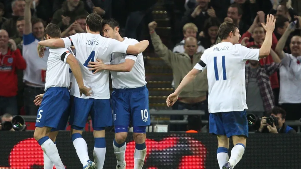 Radost hráčů Anglie