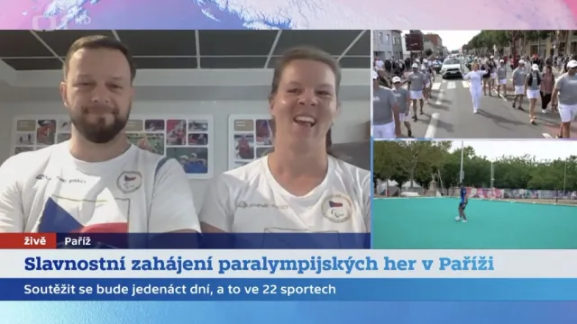 Sportovci Kisý a Luxová před zahájením paralympijských her