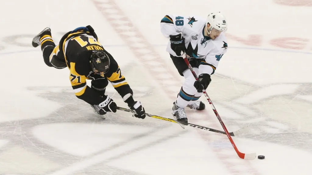 Tomáš Hertl ve finále Stanley Cupu