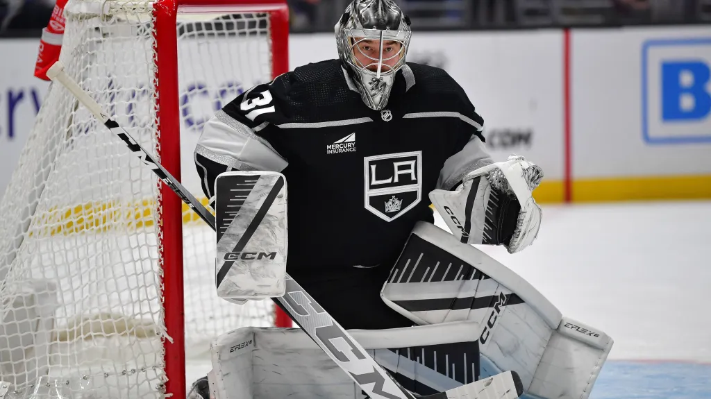 David Rittich v dresu Los Angeles