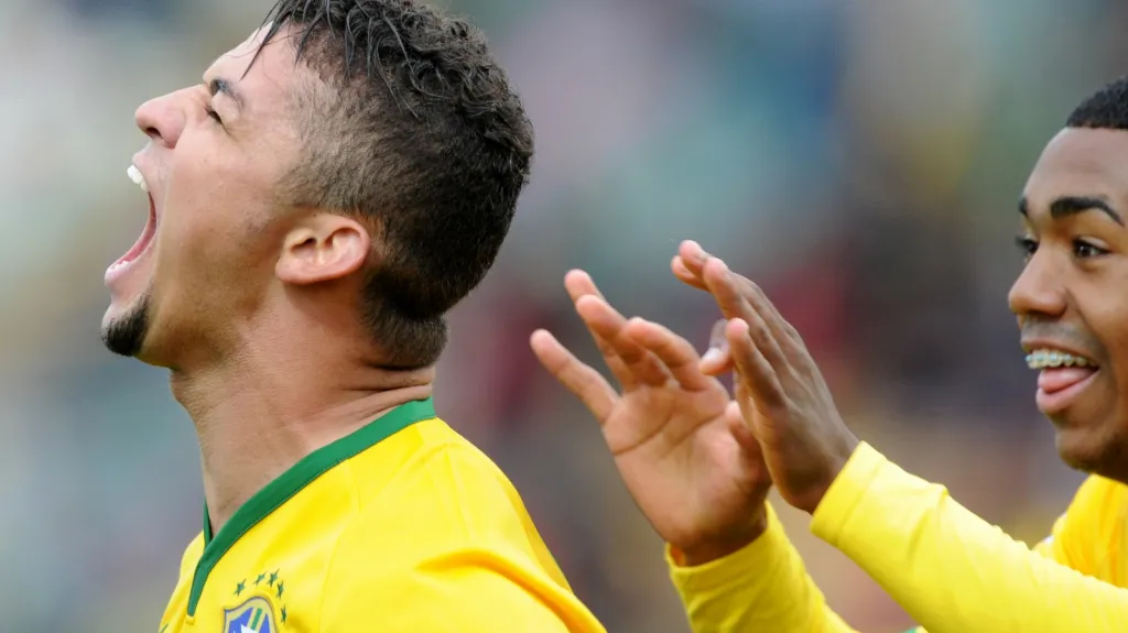 Radost fotbalistů Brazílie