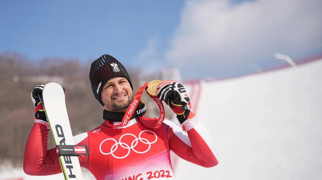 Johannes Strolz se zlatem z kombinace