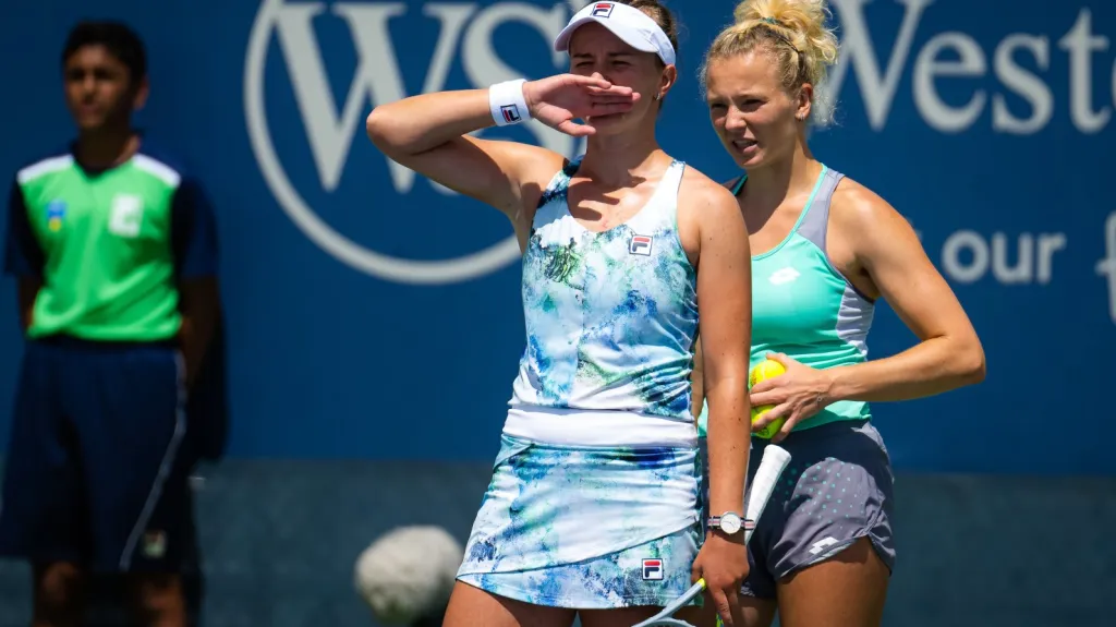 Barbora Krejčíková a Kateřina Siniaková