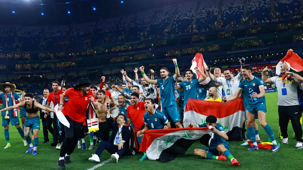 Radost fotbalistů Iráku po postupu na MS