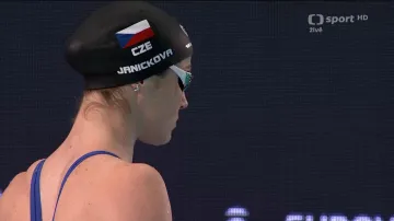 Finále polohového závodu na 100 m s Janíčkovou