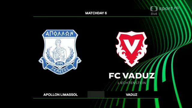 Sestřih utkání Apollon Limassol – Vaduz