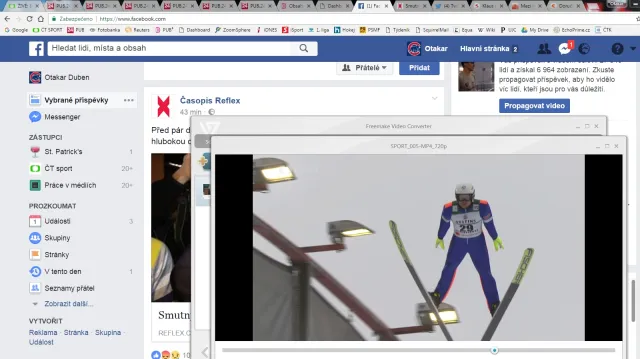 Skoky českých sdruženářů na velkém můstku a nejdelší pokus Seidla