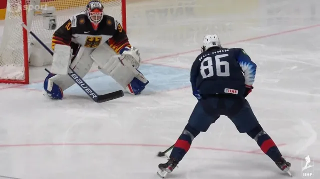 Gól v utkání USA – Německo: Wolanin – 1:0 (6. min.)