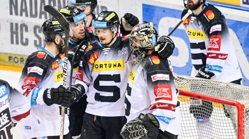 Radost hokejistů Sparty