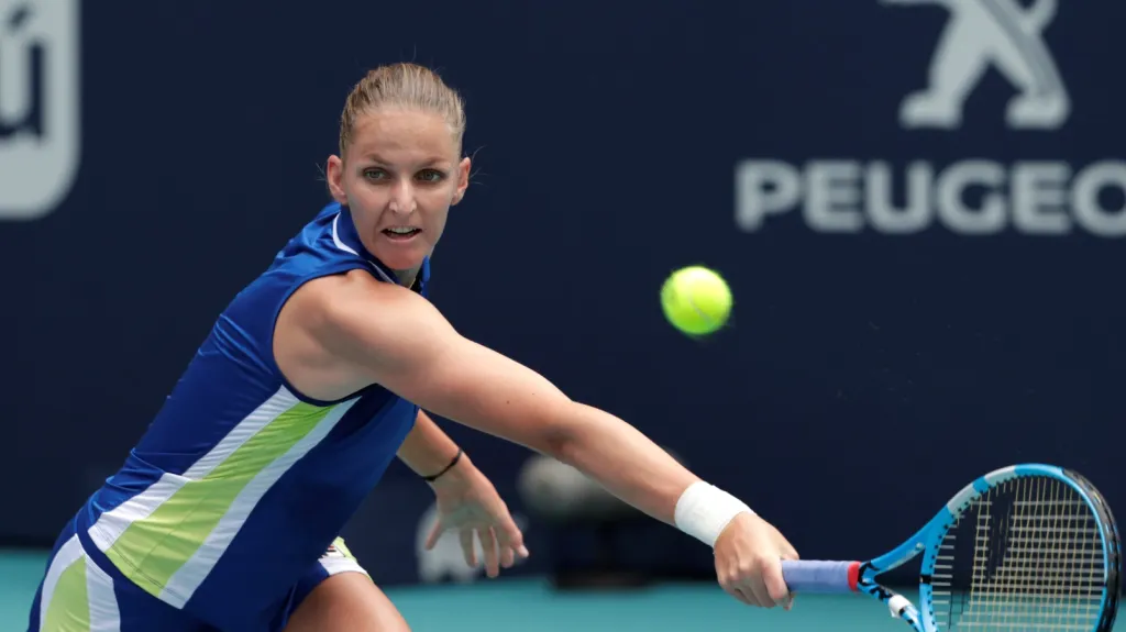 Tenistka Karolína Plíšková ve finále v Miami