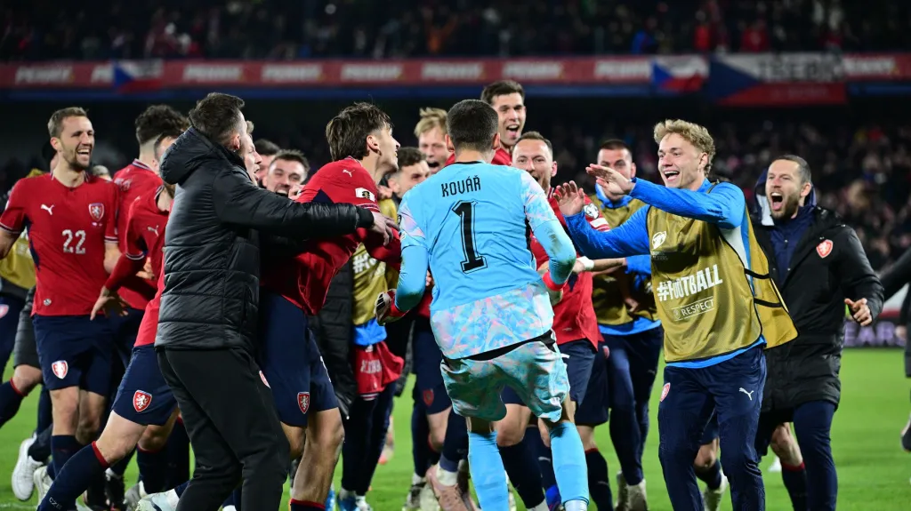 Radost českých fotbalistů