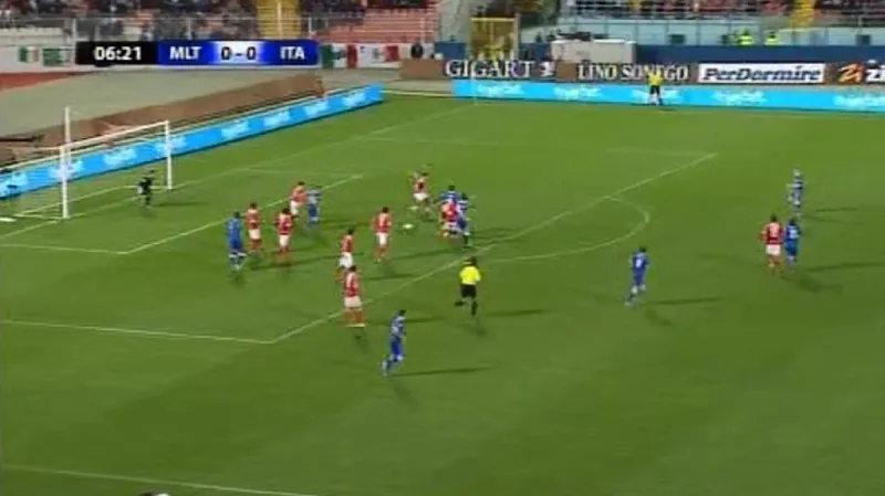 Sestřih utkání Malta - Itálie