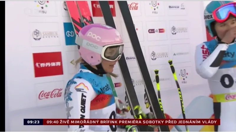 Kmochová dojela v super-G na univerziádě čtvrtá