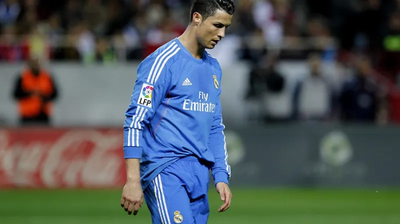 Zklamaný Cristiano Ronaldo