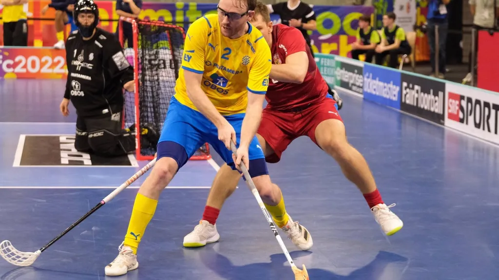 Matěj Jendrišák v utkání se Švédy