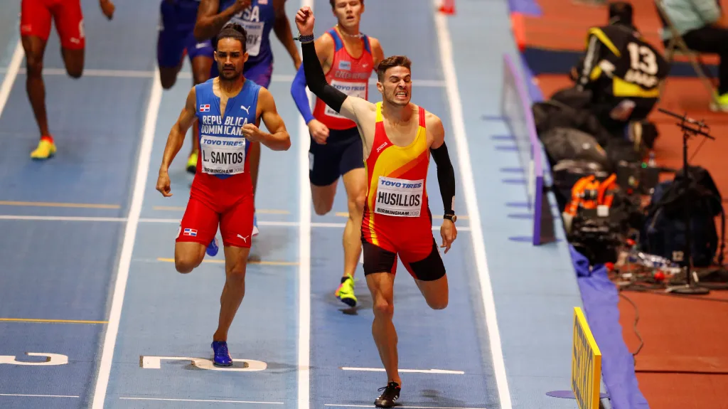 Finále běhu na 400 metrů v Birminghamu