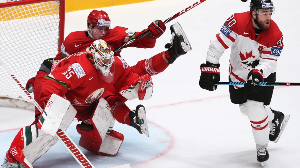 Kanaďan Ryan O'Reilly v utkání proti Bělorusku