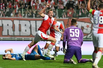 Štěpán Chaloupek slaví gól