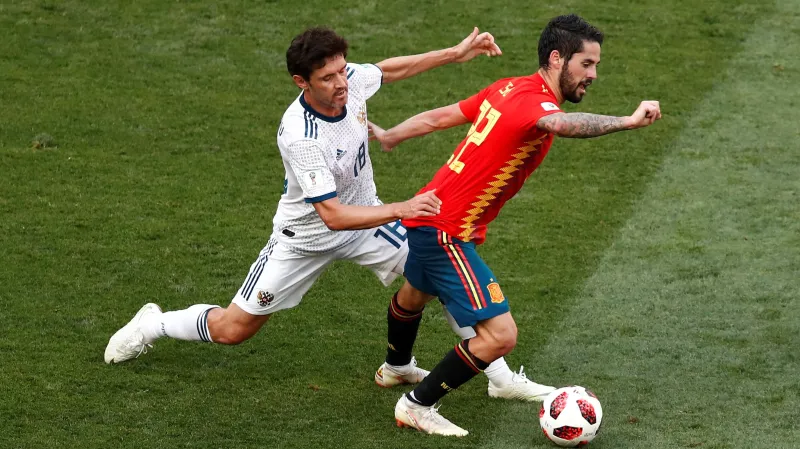 Utkání Španělsko - Rusko