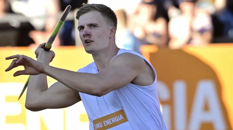 Soutěž oštěpařů v Turku vyhrál domácí Helander
