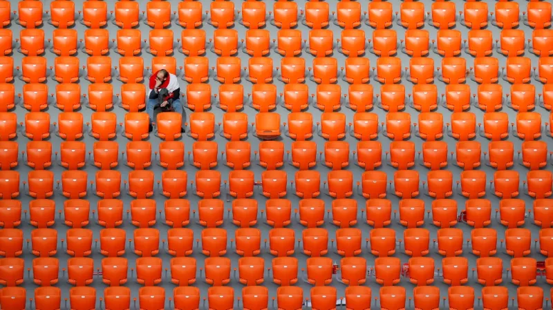 Stadion v Jekatěrinburgu nebyl na duel Egypta s Uruguayí zcela zaplněn