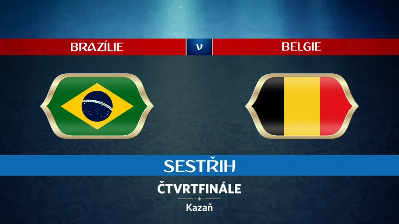 Sestřih utkání Brazílie - Belgie
