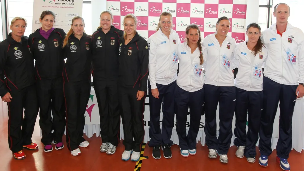 Fedcupové týmy Česka a Německa