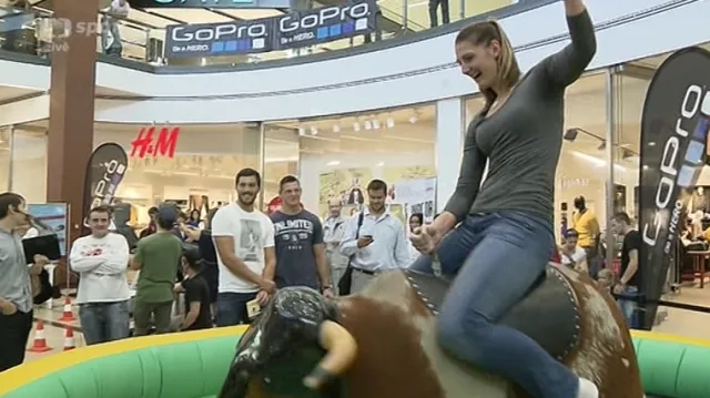 Fanoušci si s Davidem Svobodou vyzkoušeli moderní pětiboj