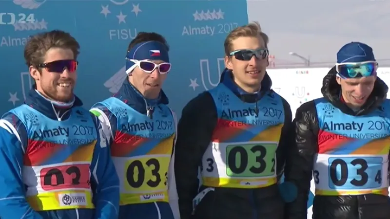 Běžci na lyžích získali ve štafetě univerziádní bronz