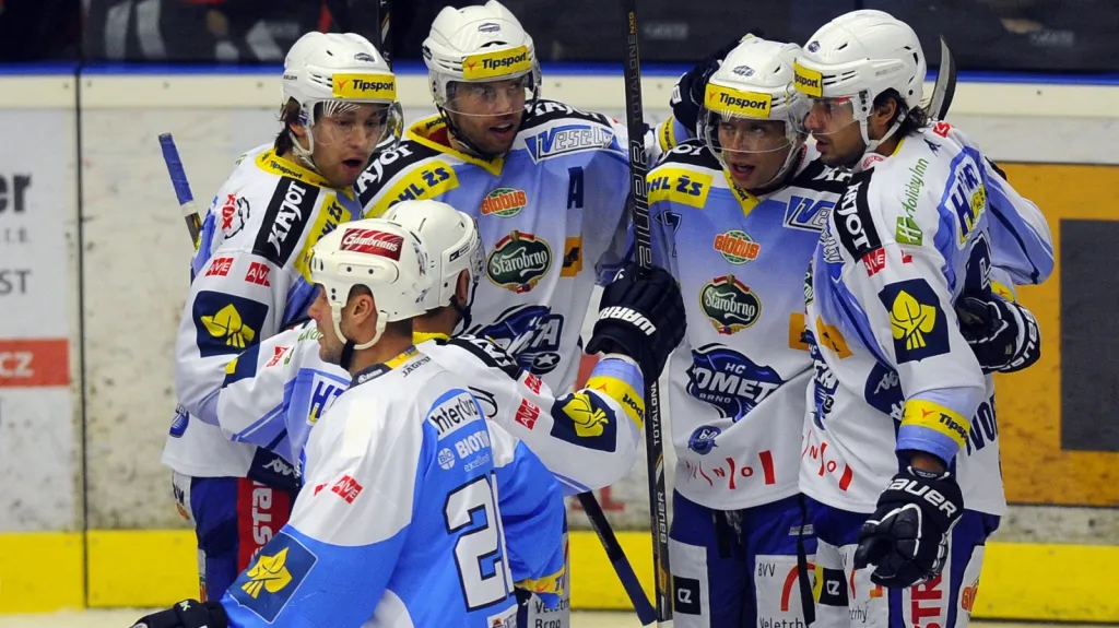 Radost hráčů Komety