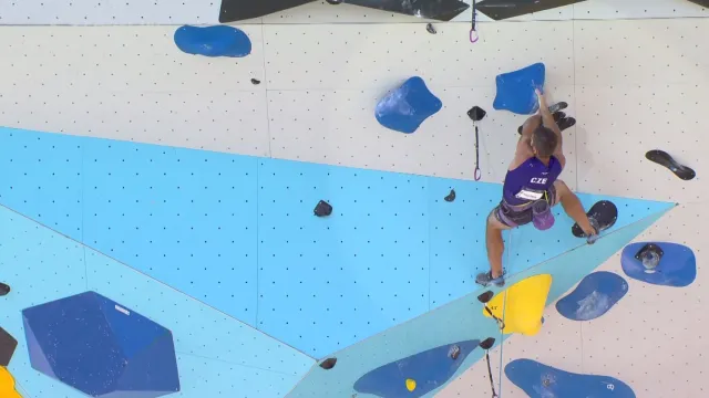 První kvalifikační pokus Martina Stráníka na ME v lezení na obtížnost