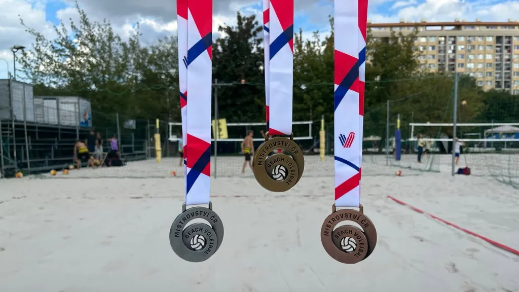 Medaile na MČR v beachvolejbalu