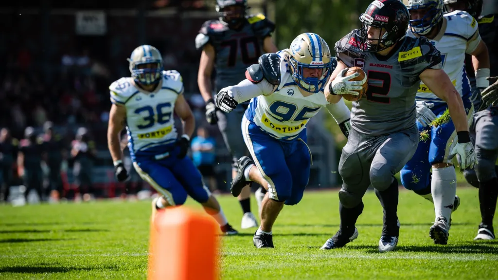 Utkání Vysočina Gladiators - Bratislava Monarchs