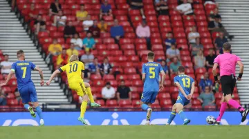 Gól v utkání Švédsko - Ukrajina: Forsberg - 1:1 (43. min.)