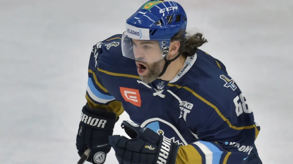 Jaromír Jágr v kladenském dresu