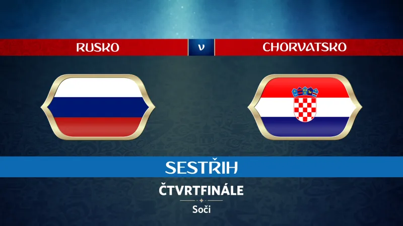 Sestřih utkání Rusko - Chorvatsko