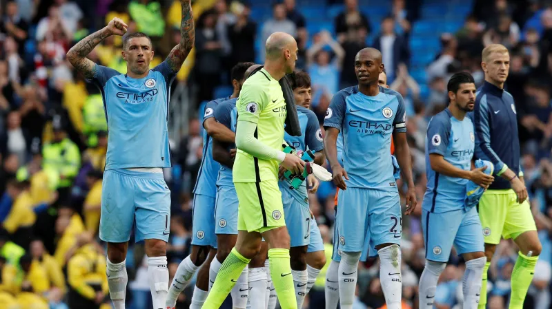 Radost fotbalistů Manchester City